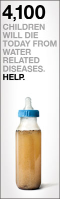 4100 children will die from water related deseases.